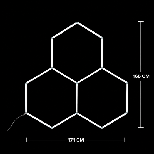 NORTHLUMEN® 3-Grid Hexagon LED-belysning