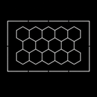 NORTHLUMEN® 14-Grid Hexagon LED-belysning med ram