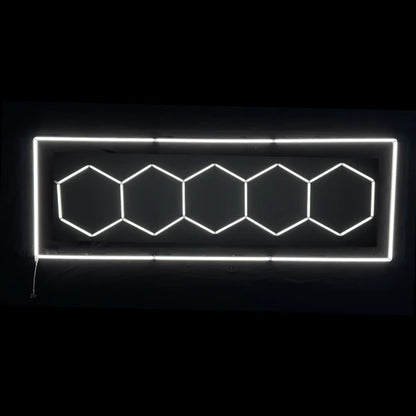 NORTHLUMEN™ 5-Grid Hexagon LED-belysning med ram