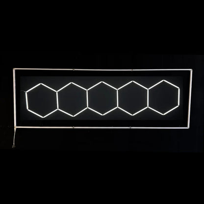 NORTHLUMEN™ 5-Grid Hexagon LED-belysning med ram