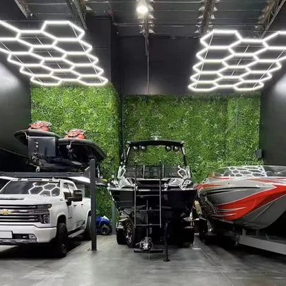 Dimbar NORTHLUMEN™ 14-Grid Hexagon LED-belysning