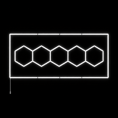 NORTHLUMEN® 5-Grid Hexagon LED-belysning med ram