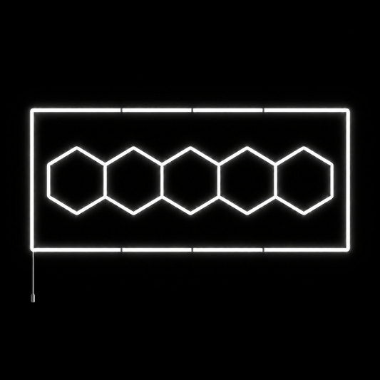 NORTHLUMEN® 5-Grid Hexagon LED-belysning med ram