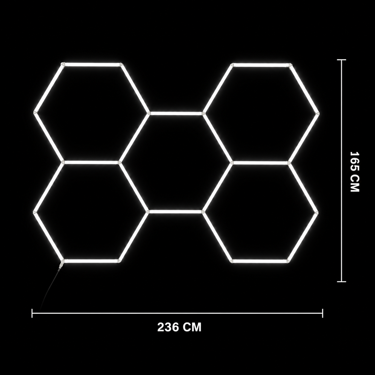 NORTHLUMEN® 5-Grid Hexagon LED-belysning