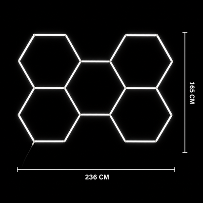 NORTHLUMEN® 5-Grid Hexagon LED-belysning