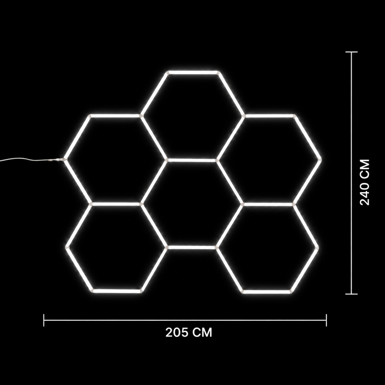 NORTHLUMEN® 6-Grid Hexagon LED-belysning
