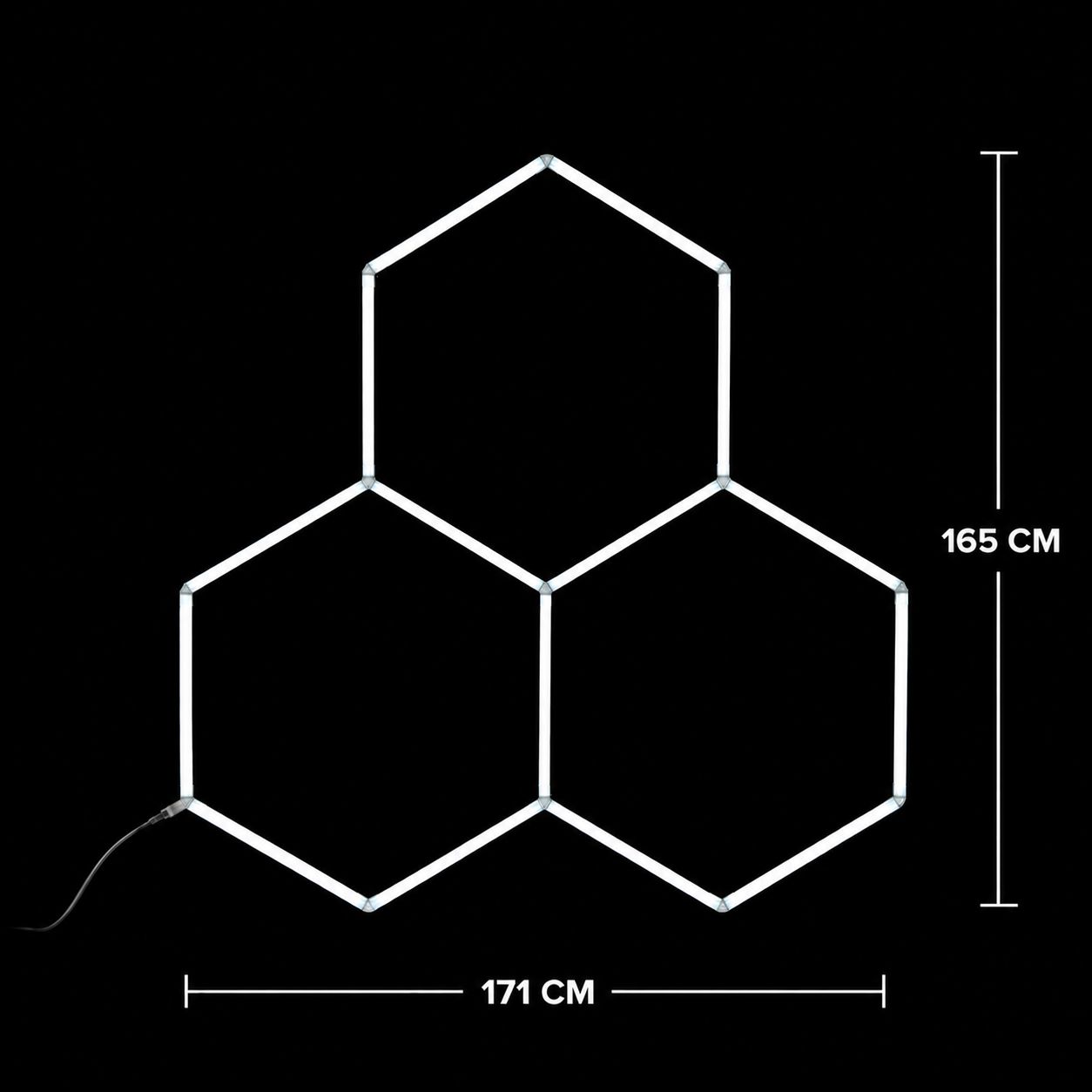 NORTHLUMEN® 3-Grid Hexagon LED-belysning