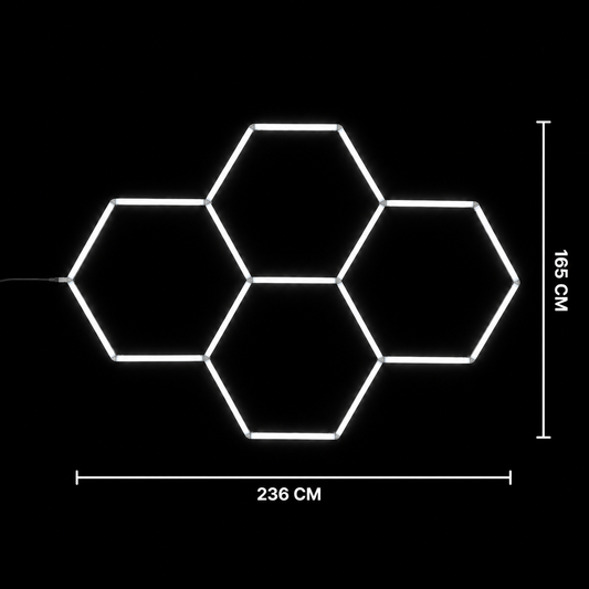 NORTHLUMEN® 4-Grid Hexagon LED-belysning