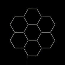 NORTHLUMEN® 7-Grid Hexagon LED-belysning