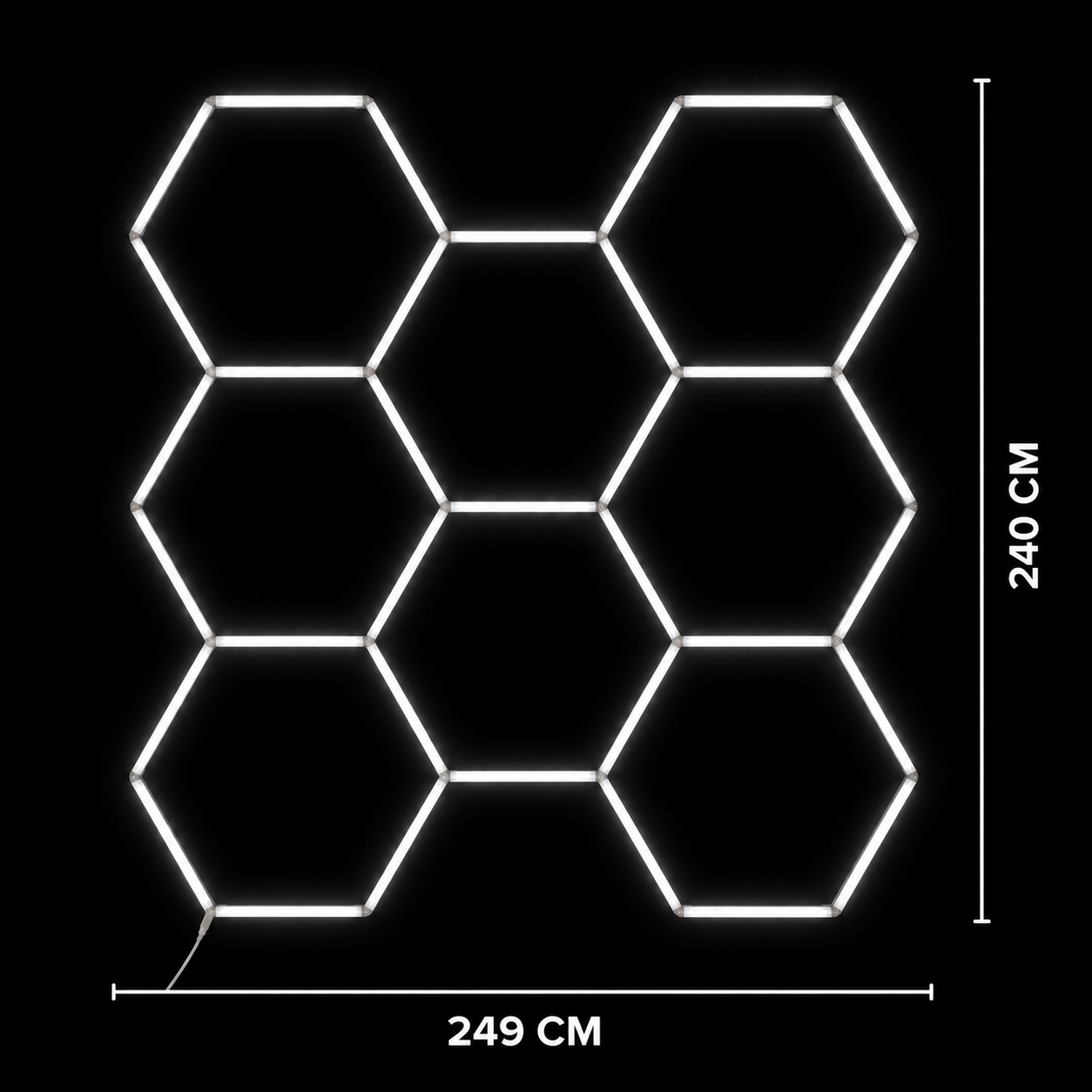 NORTHLUMEN® 8-Grid Hexagon LED-belysning