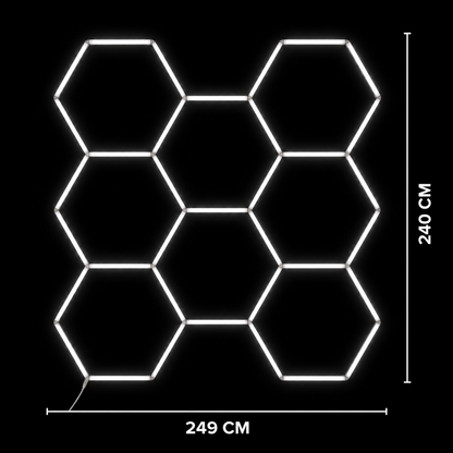 NORTHLUMEN® 8-Grid Hexagon LED-belysning