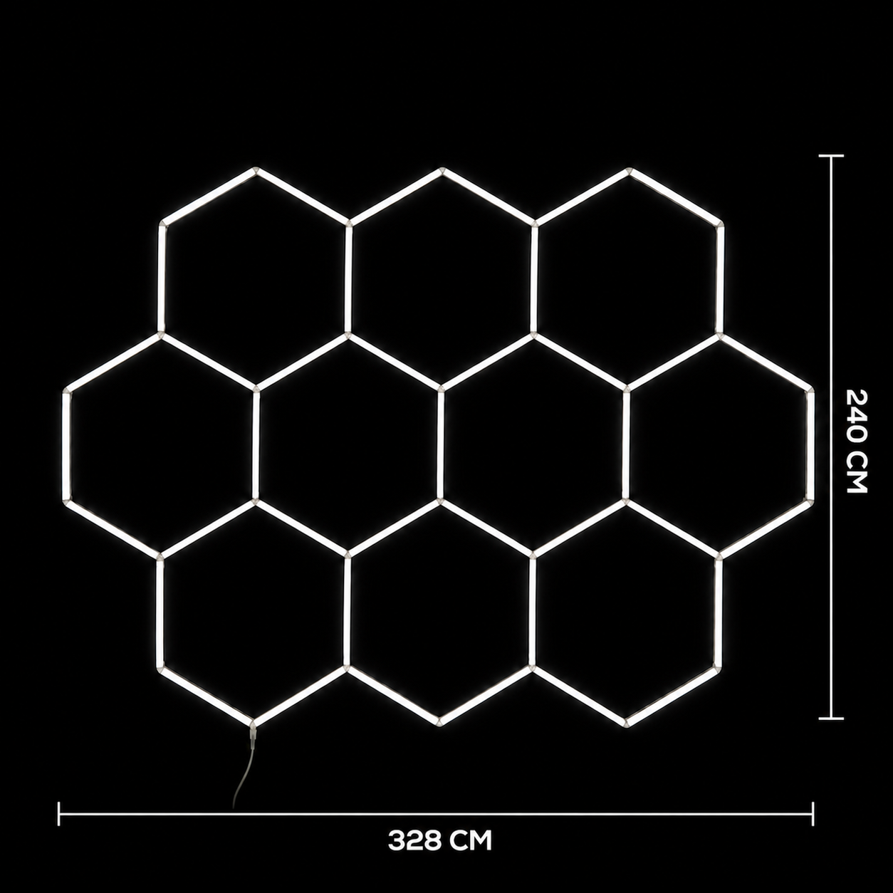 NORTHLUMEN® 10-Grid Hexagon LED-belysning