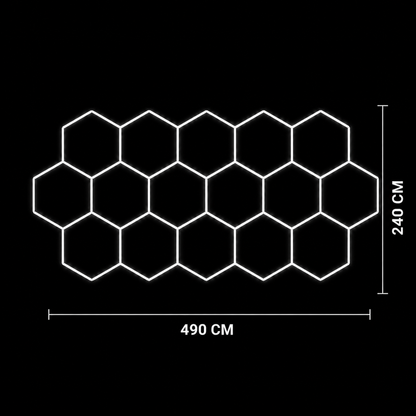 NORTHLUMEN® 16-Grid Hexagon LED-belysning