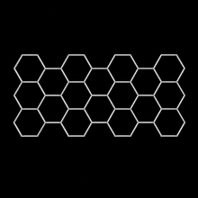 NORTHLUMEN® 18-Grid Hexagon LED-belysning