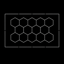 NORTHLUMEN® 14-Grid Hexagon LED-belysning med ram