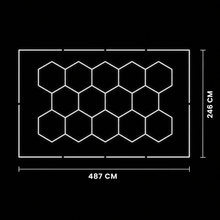 NORTHLUMEN® 14-Grid Hexagon LED-belysning med ram