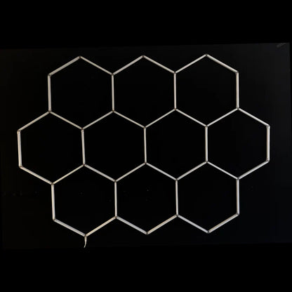 Dimbar NORTHLUMEN™ 10-Grid Hexagon LED-belysning