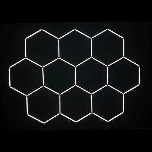Dimbar NORTHLUMEN™ 10-Grid Hexagon LED-belysning