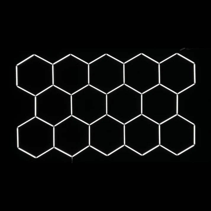 Dimbar NORTHLUMEN™ 14-Grid Hexagon LED-belysning