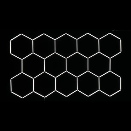 Dimbar NORTHLUMEN™ 14-Grid Hexagon LED-belysning