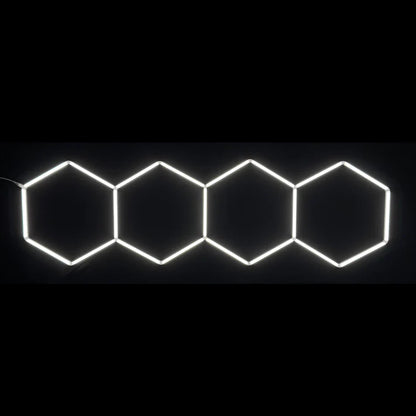 Dimbar NORTHLUMEN™ 4-Grid Hexagon LED-belysning