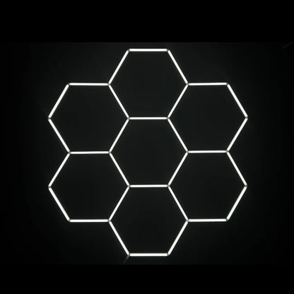 Dimbar NORTHLUMEN™ 7-Grid Hexagon LED-belysning