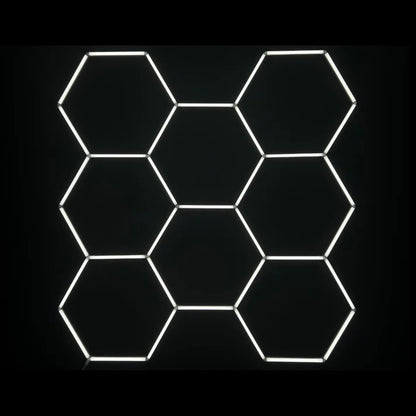 Dimbar NORTHLUMEN™ 8-Grid Hexagon LED-belysning