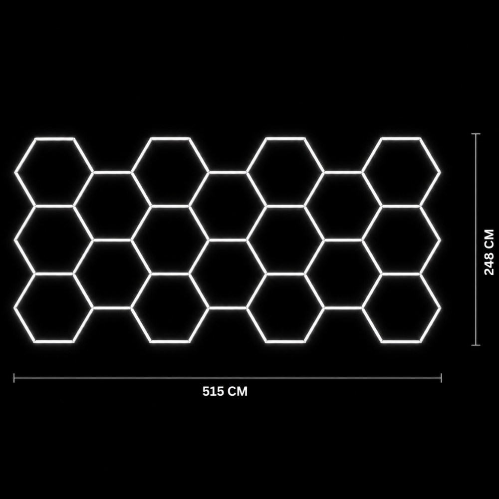 NORTHLUMEN® 18-Grid Hexagon LED-belysning